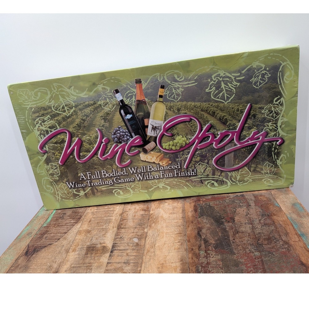 Game Night Bachelorette Party Wine-Opoly Board Game New Sealed Wine Tasting